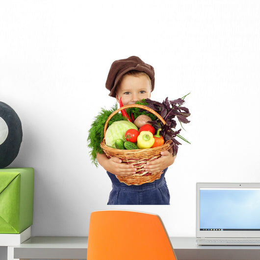 Little Boy with Basket