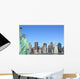 The Statue of Liberty and Manhattan skyline, New York City Wall Mural