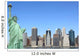 The Statue of Liberty and Manhattan skyline, New York City Wall Mural