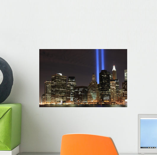 Lowers Manhattan Skyline and the Towers Of Lights Wall Mural