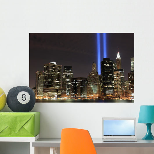 Lowers Manhattan Skyline and the Towers Of Lights Wall Mural