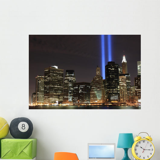 Lowers Manhattan Skyline and the Towers Of Lights Wall Mural