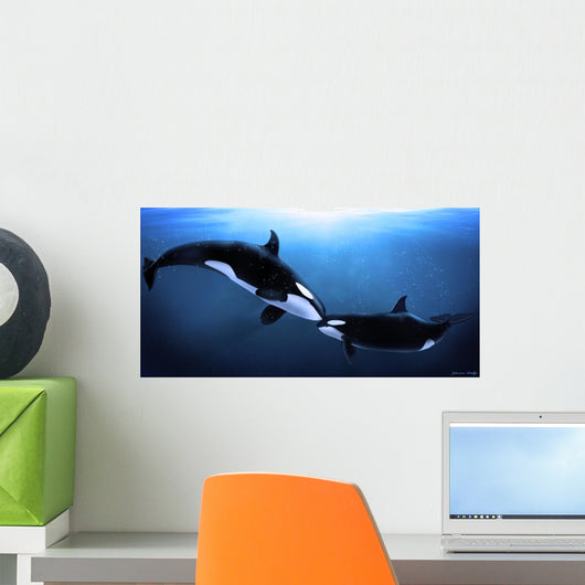 Orcas Tenderness Wall Mural