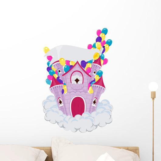 Purple Birthday Castle Wall Decal