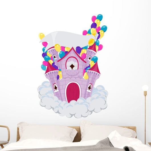 Purple Birthday Castle Wall Decal