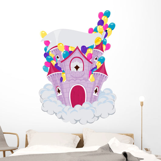 Purple Birthday Castle Wall Decal