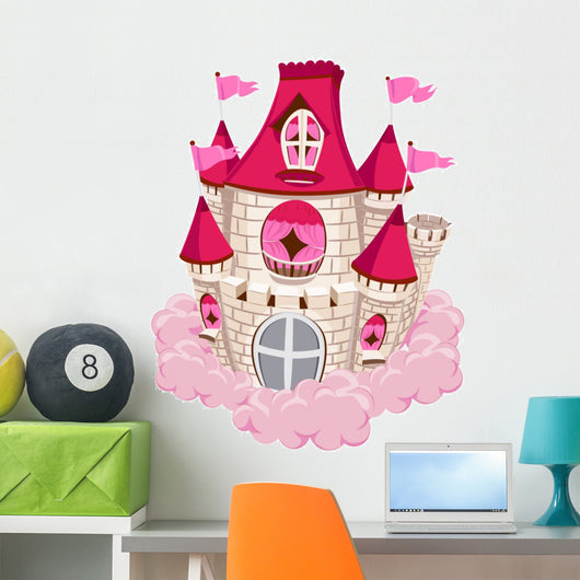 Pink Castle Wall Decal
