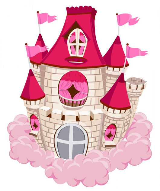 Pink Castle Wall Decal