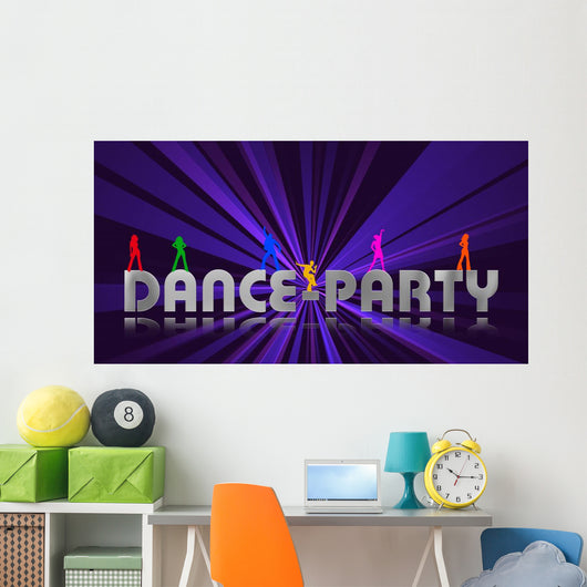 Dance Party 1 Wall Mural
