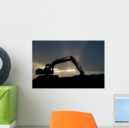 Loader Excavator Silhouette