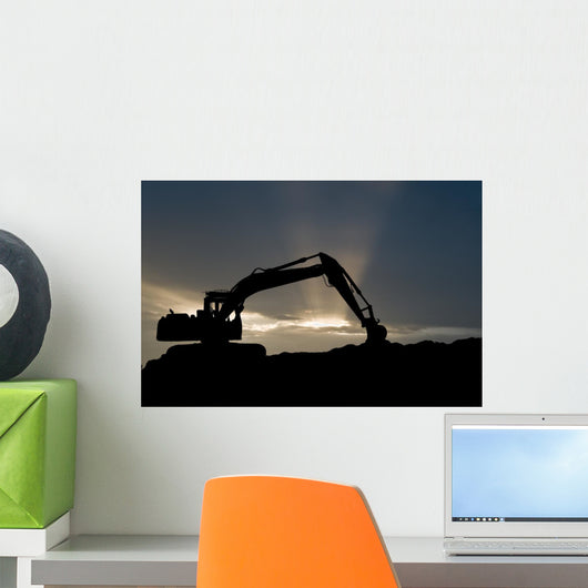 Loader Excavator Silhouette