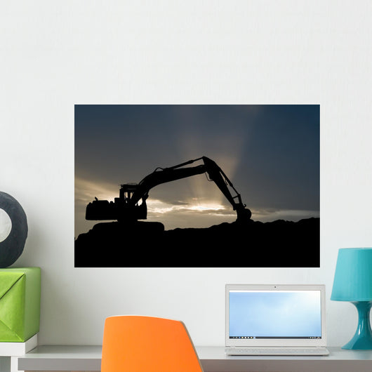 Loader Excavator Silhouette