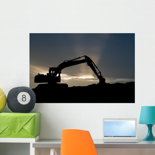 Loader Excavator Silhouette
