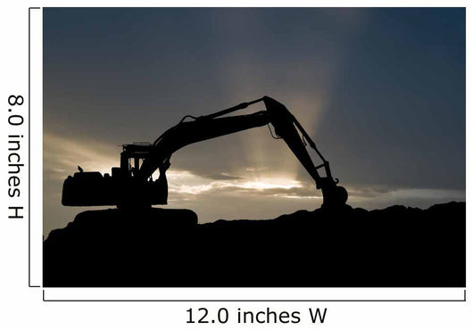 Loader Excavator Silhouette