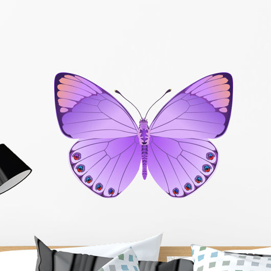 butterfly lilac fantasy Wall Decal
