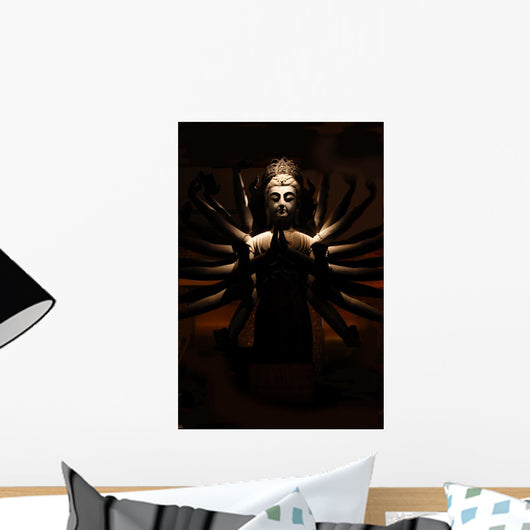 buddha statue in the night Wall Mural