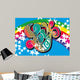 Peace Love - Flower Power Wall Mural