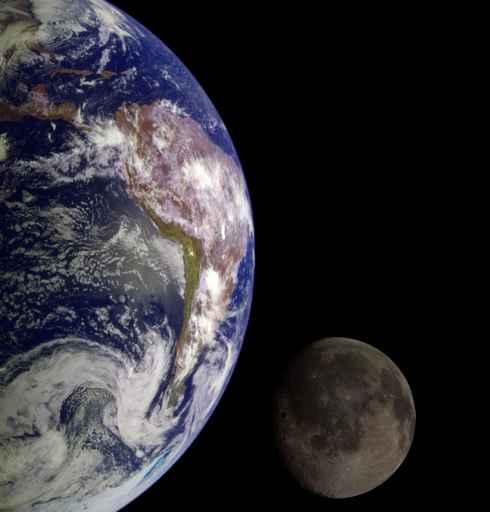 Earth Moon Wall Decal