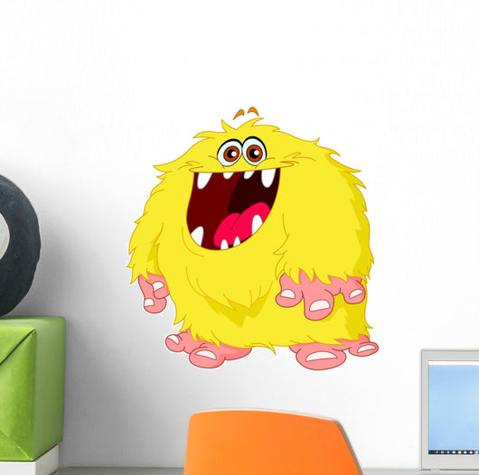 Hairy Monster Wall Decal
