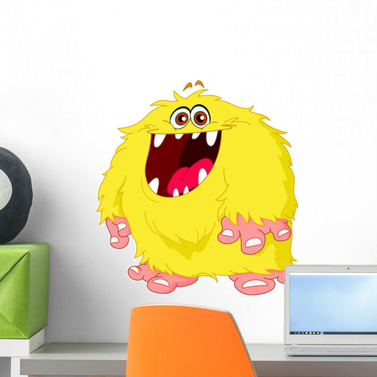 Hairy Monster Wall Decal
