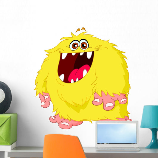 Hairy Monster Wall Decal
