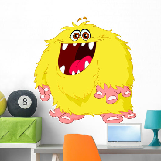 Hairy Monster Wall Decal