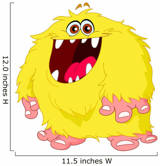 Hairy Monster Wall Decal