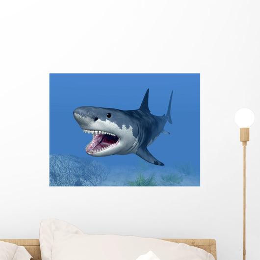 Great White Shark Wall Mural