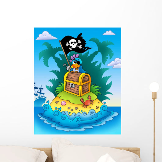 Small Island with Chest