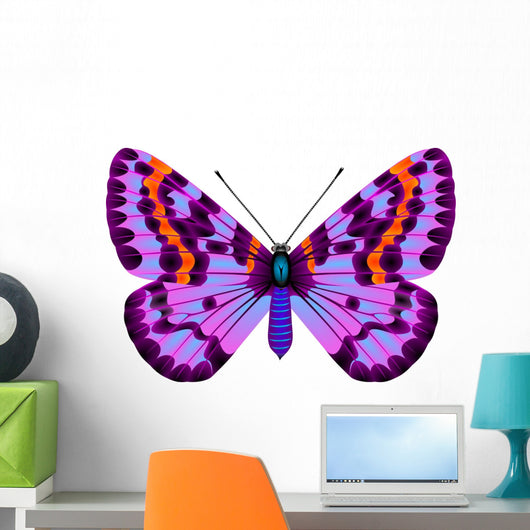 Purple Butterfly Wall Decal