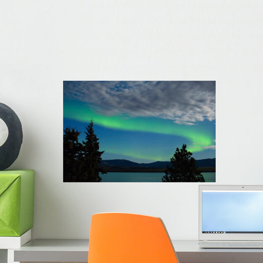 Aurora borealis (Northern lights) display Wall Mural