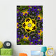 Flower Kaleidoscope Resembling a Mandala Wall Mural