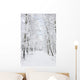 Winter footpaths Wall Mural