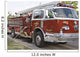 Big Red Firetruck Wall Mural