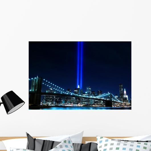 Brooklyn Brigde and the Towers of Lights Wall Mural