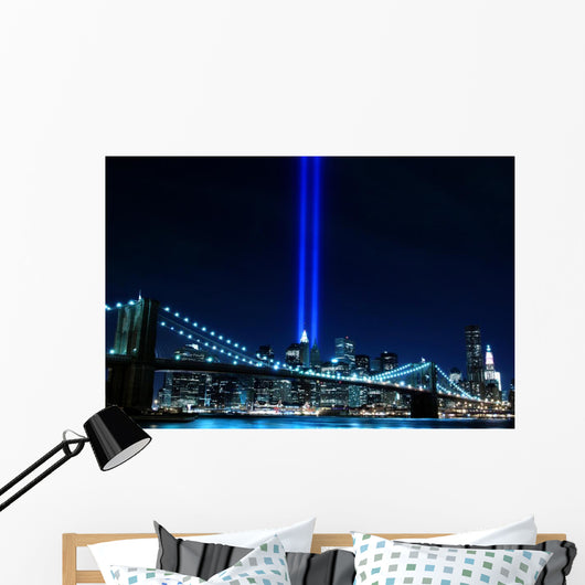 Brooklyn Brigde and the Towers of Lights Wall Mural