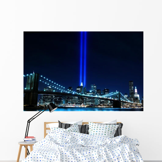 Brooklyn Brigde and the Towers of Lights Wall Mural