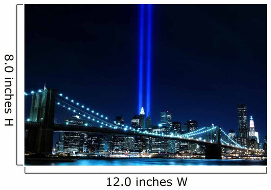 Brooklyn Brigde and the Towers of Lights Wall Mural