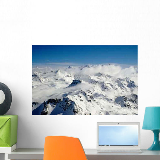 Winter Mountains Wall Decal