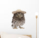 Young Sombrero Owl Wall Decal