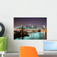 New York City Skyline at Night Wall Mural