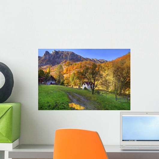 Rural autumn landscape Wall Mural