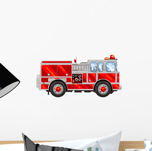 Pixelart Firetruck