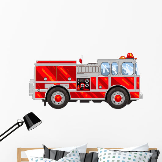 Pixelart Firetruck