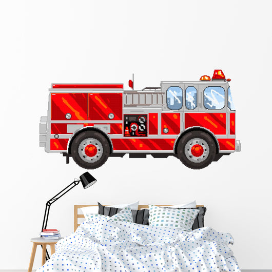 Pixelart Firetruck
