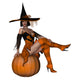 Witch With Pumpkin 3 Wall Decal