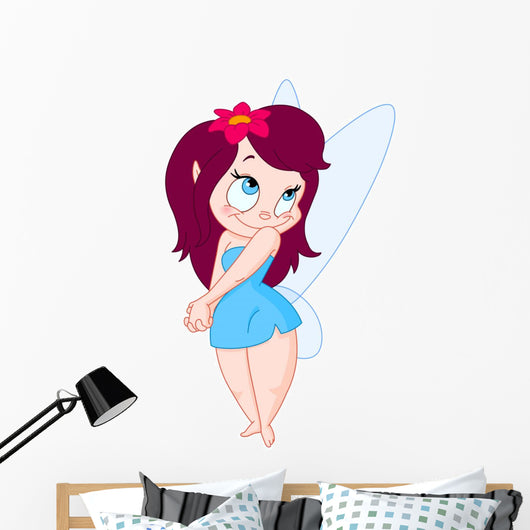 Shy Fairy Wall Decal
