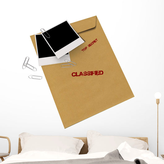 Enveloppe Top Secret Wall Decal