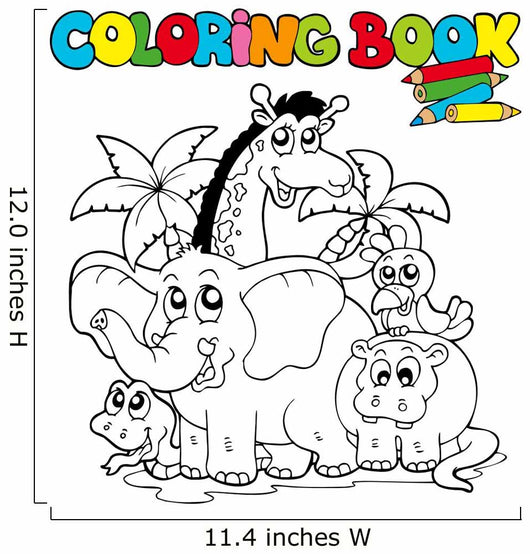 Coloring Book with Cute Wall Mural