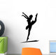 Dancing Girl Silhouette Wall Decal